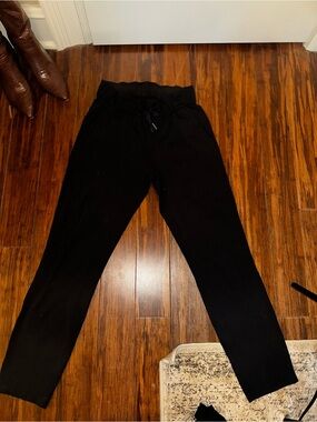 The Best Lululemon Black Drawstring Waist Travel Pants